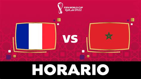 marruecos vs francia hora del partido